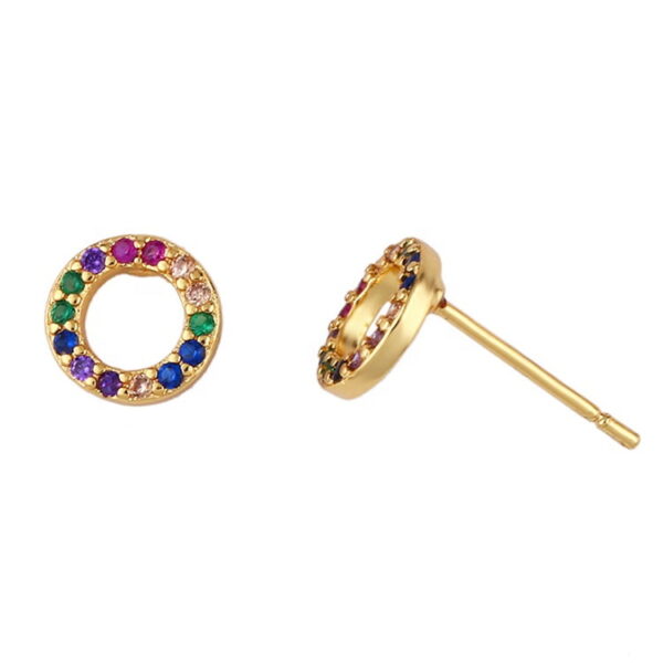 Zircon Rainbow Earrings - Image 3
