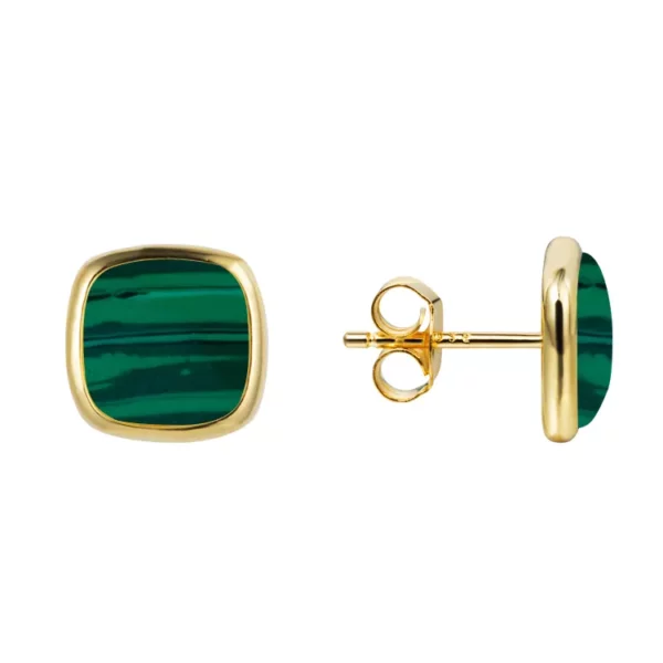 Malachite Round Earring - Image 2