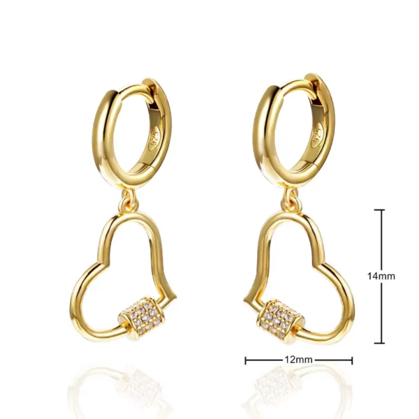 Hollow Gold Hoops - Image 2