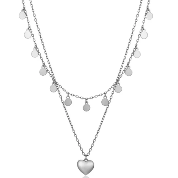 Heart Locket Layer Necklace - Image 2