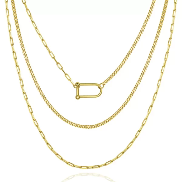 Carabiner Three Layer Necklace - Image 2