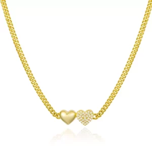 Double Heart Choker
