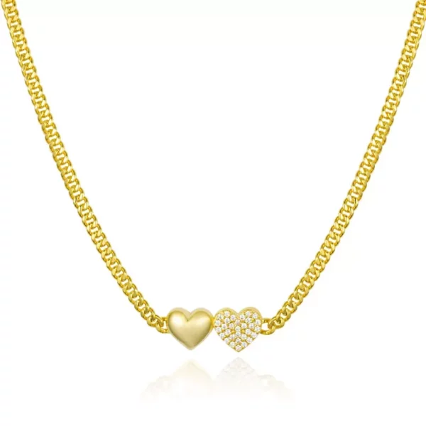 Double Heart Choker