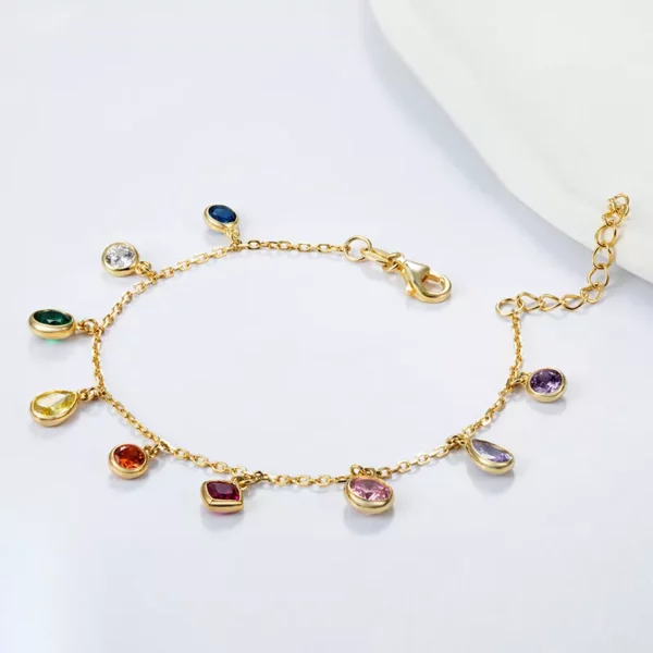 CZ Inlaid Combination Necklace/Bracelet - Image 2