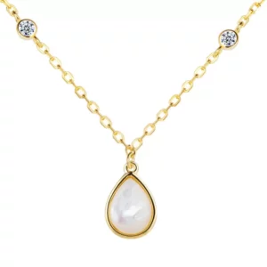 Stone Water Drop Necklace