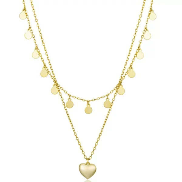Heart Locket Layer Necklace - Image 3