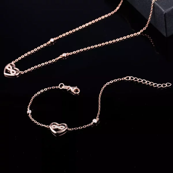 Heart Infinite Bracelet - Image 2