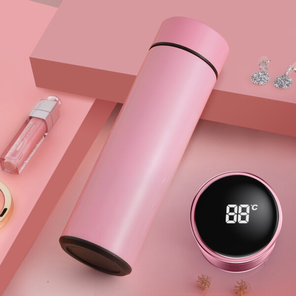 Stainless Steel Water Bottle with Temperature Indicator - Image 2